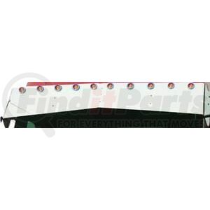 Aranda I-7019 Sun Visor Sun Visor - 13" x 8" Bowtie, Stainless Steel, With 10-2" Light Holes