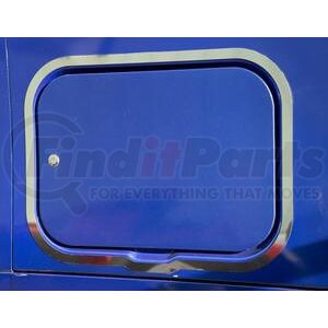 Aranda P-0078 Sleeper Bunk Support Bracket Sleeper Bunk Surround Trim - Stainless Steel, For Peterbilt 587