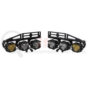 BAF024 by MORIMOTO - Morimoto 4Banger Triple Fog Kit: 17-20 Raptor (brackets only)