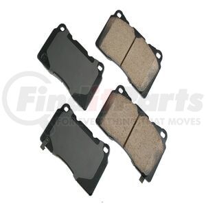Akebono ACT1001 Disc Brake Pad Set Akebono PROACT Ultra Premium Ceramic Disc Brake Pad Kit