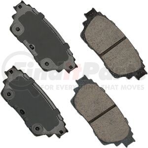 Akebono ACT2391 Disc Brake Pad Set Akebono ProACT Ultra Premium Ceramic Disc Brake Pad Kit