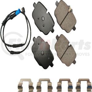 Akebono EUR1850A Disc Brake Pad Set EURO Ultra Premium Disc Brake Pad Kit