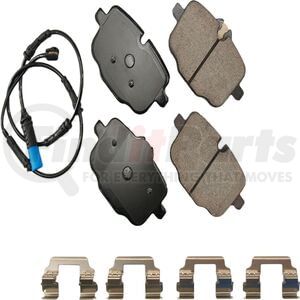 EUR1850B by AKEBONO - EURO Ultra Premium Disc Brake Pad Kit