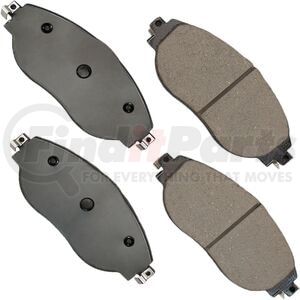 EUR1633 by AKEBONO - Akebono EURO Ultra Premium Ceramic Disc Brake Pad Kit