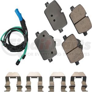 Akebono EUR2221 Disc Brake Pad Set Akebono EURO Ultra Premium Ceramic Disc Brake Pad Kit