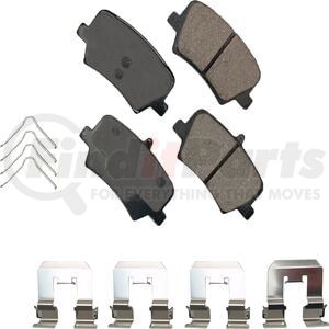 Akebono EUR2136 Disc Brake Pad Set Akebono EURO Ultra Premium Ceramic Disc Brake Pad Kit