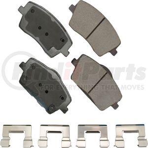 EUR2137 by AKEBONO - Akebono EURO Ultra Premium Ceramic Disc Brake Pad Kit