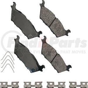 SDF2383 by AKEBONO - Akebono Severe Duty Ultra Premium Disc Brake Pad Kit