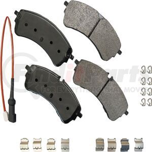 SDF2280A by AKEBONO - Akebono Severe Duty Ultra Premium Disc Brake Pad Kit