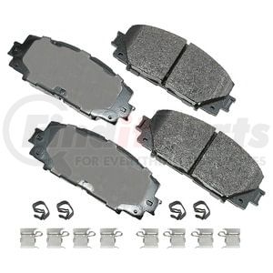 Akebono ACT1184A Disc Brake Pad Set ProACT Ultra Premium Ceramic Disc Brake Pad Kit