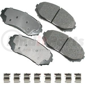 Akebono ACT1258 Disc Brake Pad Set ProACT Ultra Premium Ceramic Disc Brake Pad Kit