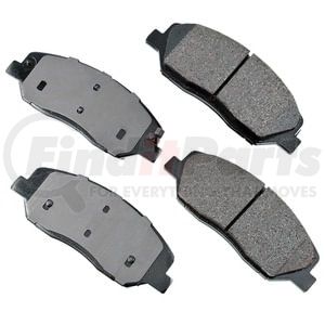 Akebono ACT1202 Disc Brake Pad Set ProACT Ultra Premium Ceramic Disc Brake Pad Kit