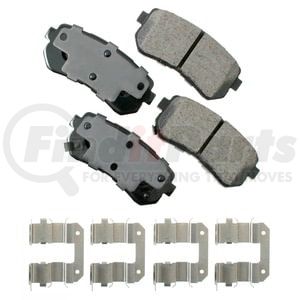 Akebono ACT1398 Disc Brake Pad Set ProACT Ultra Premium Ceramic Disc Brake Pad Kit