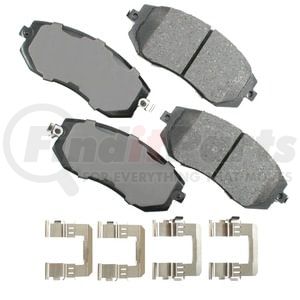 Akebono ACT1539 Disc Brake Pad Set ProACT Ultra Premium Ceramic Disc Brake Pad Kit