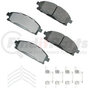 Akebono ACT691 Disc Brake Pad Set ProACT Ultra Premium Ceramic Disc Brake Pad Kit