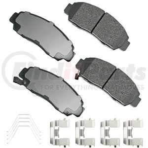ACT787B by AKEBONO - ProACT Ultra Premium Ceramic Disc Brake Pad Kit