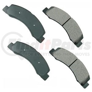 Akebono ACT824 Disc Brake Pad Set ProACT Ultra Premium Ceramic Disc Brake Pad Kit