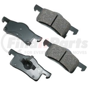 Akebono ACT935 Disc Brake Pad Set ProACT Ultra Premium Ceramic Disc Brake Pad Kit