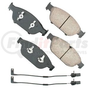 Akebono EUR1549 Disc Brake Pad Set EURO Ultra Premium Ceramic Disc Brake Pad Kit