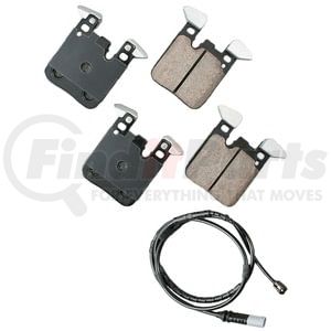Akebono EUR1656 Disc Brake Pad Set EURO Ultra Premium Ceramic Disc Brake Pad Kit