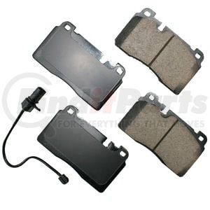Akebono EUR1663 Disc Brake Pad Set EURO Ultra Premium Ceramic Disc Brake Pad Kit