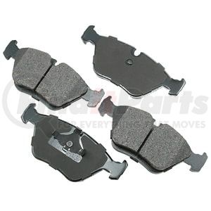 Akebono EUR394 Disc Brake Pad Set EURO Ultra Premium Ceramic Disc Brake Pad Kit