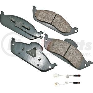 Akebono EUR760 Disc Brake Pad Set EURO Ultra Premium Ceramic Disc Brake Pad Kit