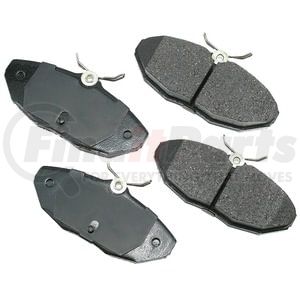Akebono EUR806 Disc Brake Pad Set EURO Ultra Premium Ceramic Disc Brake Pad Kit