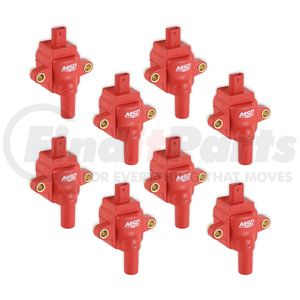 82838 by MSD - 7.3L GODZILLA IGNITION COIL, RED, SET OF 8