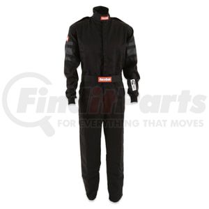 110005 by RACEQUIP - SFI-1 1-L SUIT  BLACK LAR