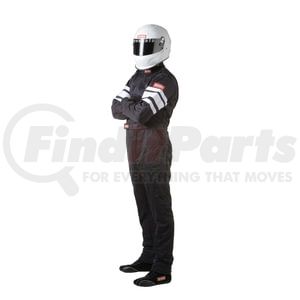 120006 by RACEQUIP - SFI-5 SUIT BLACK X-LARGE