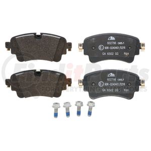 602796 by ATE BRAKE PRODUCTS - ATE Original Semi-Metallic Rear Disc Brake Pad Set 602796 for Audi