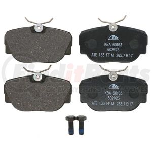 602923 by ATE BRAKE PRODUCTS - ATE Original Semi-Metallic Front Disc Brake Pad Set 602923 for Mercedes-Benz