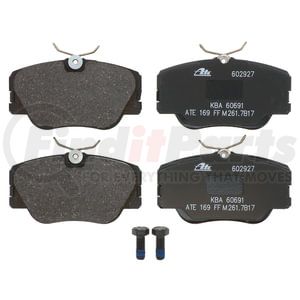 ATE Brake Products 602927 Disc Brake Pad Set ATE Original Semi-Metallic Front Disc Brake Pad Set 602927 for Mercedes-Benz