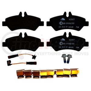 603837 by ATE BRAKE PRODUCTS - ATE Semi-Metallic Rear Disc Brake Pad Set 603837 for Sprinter