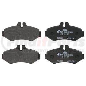 603990 by ATE BRAKE PRODUCTS - ATE Semi-Metallic Rear Disc Brake Pad Set 603990 for Sprinter
