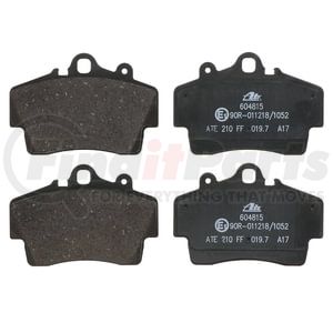 604815 by ATE BRAKE PRODUCTS - ATE Original Semi-Metallic Front Disc Brake Pad Set 604815 for Porsche