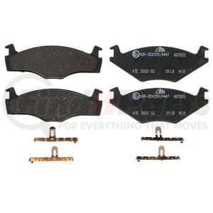 ATE Brake Products 607032 Disc Brake Pad Set ATE Original Semi-Metallic Front Disc Brake Pad Set 607032 for Volkswagen