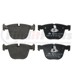 ATE Brake Products 607169 Disc Brake Pad Set ATE Original Semi-Metallic Rear Disc Brake Pad Set 607169 for BMW