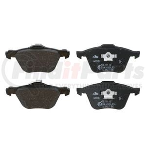 ATE Brake Products 607187 Disc Brake Pad Set ATE Original Semi-Metallic Front Disc Brake Pad Set 607187 for Volvo