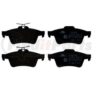 607195 by ATE BRAKE PRODUCTS - ATE Semi-Metallic Rear Disc Brake Pad Set 607195 GM, Ford, Mazda, Saab, Volvo