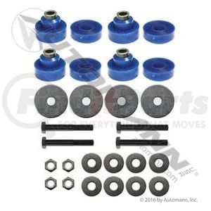 Automann M20310KUB4H Engine Mount Engine Mount, Polyurethane Blue 4-Piece Assembly for Peterbilt Engine Support