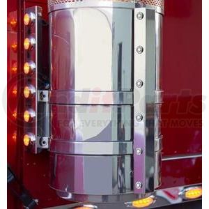 Aranda P-0148 Light Bar Platinum Filter Bar - 22-1/4", Stainless Steel, With 6 3/4" Light Holes