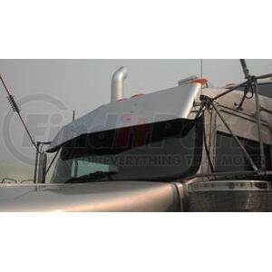 K2068 by ARANDA - Sun Visor - 12", Stainless Steel, For Kenworth W900L/T800/T600/T660 High-Mid