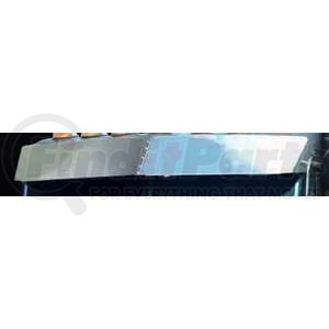 Aranda P-1018 Sun Visor Sun Visor - 13" x 15", V-Style, Stainless Steel, For Peterbilt Model 379/386