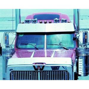 W4000 by ARANDA - 1997-2011, WESTERN STAR, 4900 STRATOSPHERE, 14" DROP VISOR (FIBERGLASS HIGH-ROOF), STAINLESS STEEL 18 GA.
