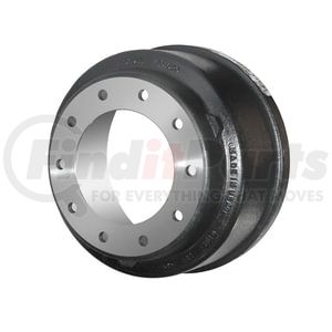 Webb 56893F Brake Drum Outboard Brake Drum with 16.5" Brake Surface, 8.78" Pilot Diameter, 10 Bolt Holes