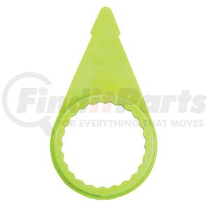 WCH04C by TECTRAN - 7/8" Wheel Nut Indicator (Wheel Check), Neon Yellow, C Model Letter, Pack of 100