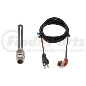 Phillips & Temro 860-9861 Vehicle Battery Heater Threaded Oil Immersion Heater-with Thermostat and Cordset, 120V, 300 Watts,