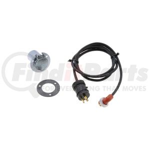 Phillips & Temro 860-2891 Vehicle Battery Heater Temro Zerostart Weatherproof Cordset with Receptacle 120V 72 in, Right-Angle